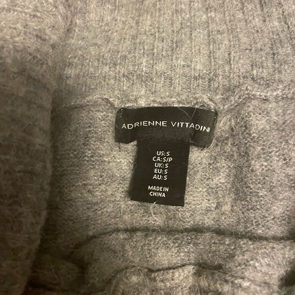 Grey, wool, off shoulder sweater dress, size small - Picture 2 of 2